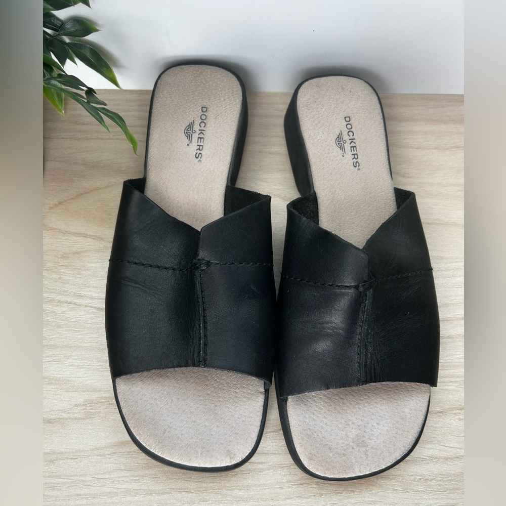 Dockers Women's Black Slide Sandals - Picture 4 of 7